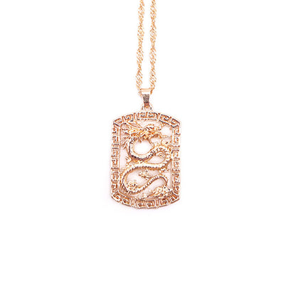 Bohemia Portrait Alloy Gold Coin Pendant