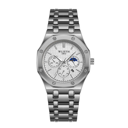 Women's Watch Luminous Steel Strap Calendar