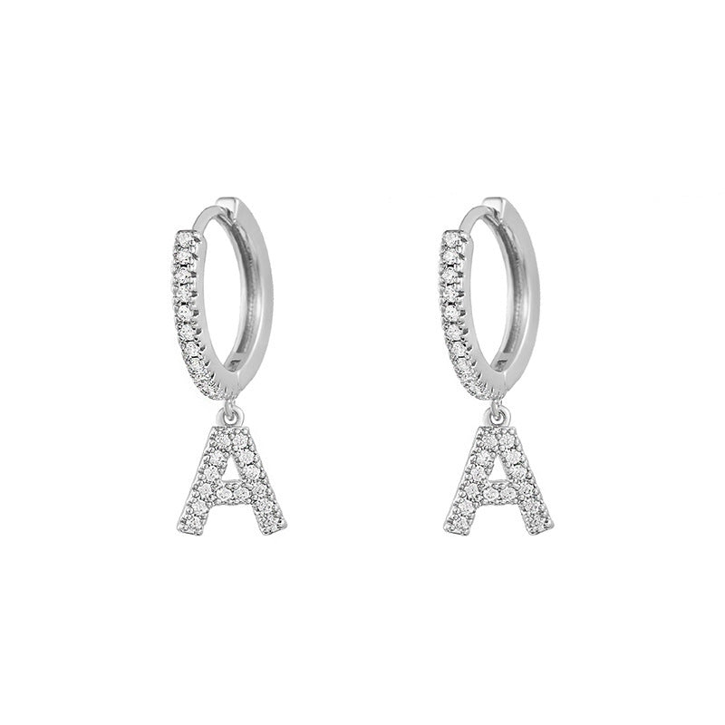 Women's Korean Style Small Earrings Half Circle