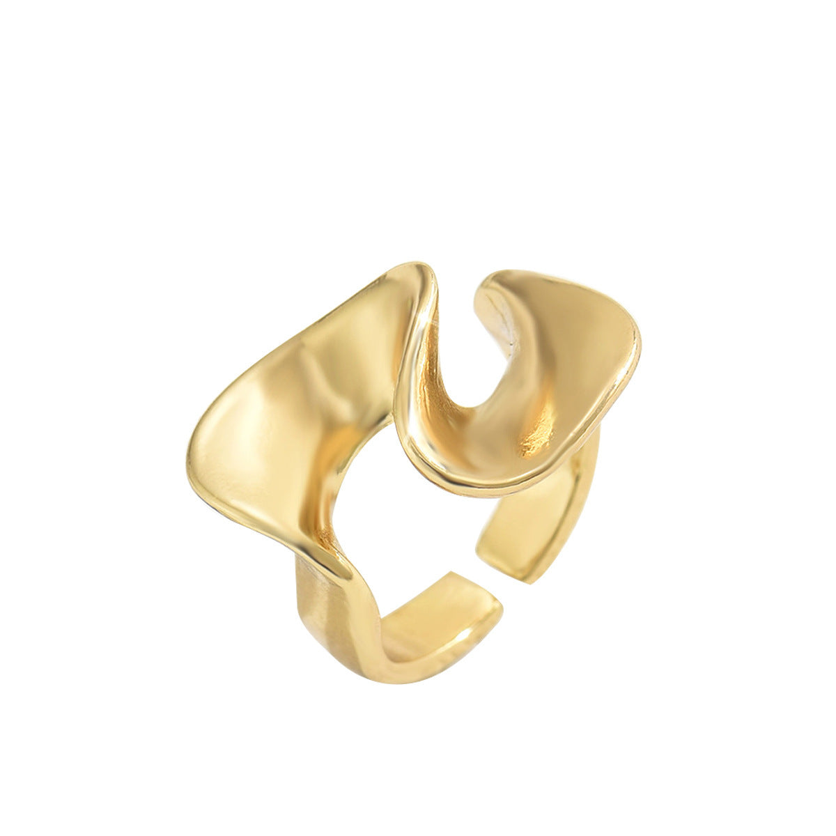 Index Finger 18K Electroplating Adjustable All-Match Ring