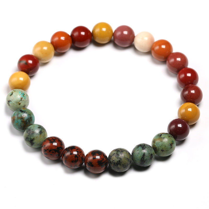 طقم مجوهرات من الحجر الطبيعي 8MM108، مجوهرات من اللازورد