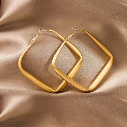 Female 2 Vintage Circle Earrings Special-interest Design Metal Earrings