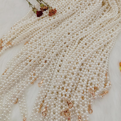 سلسلة لؤلؤ فرنسي ملون AB منسوجة يدويًا