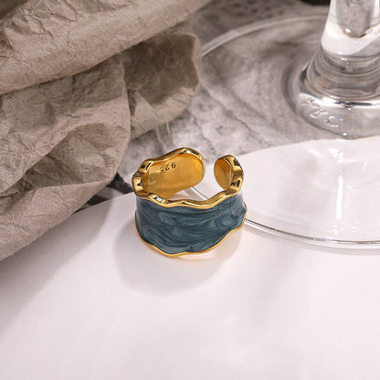 Sterling Silver Jewelry Women's European And American Cold Wind Opening