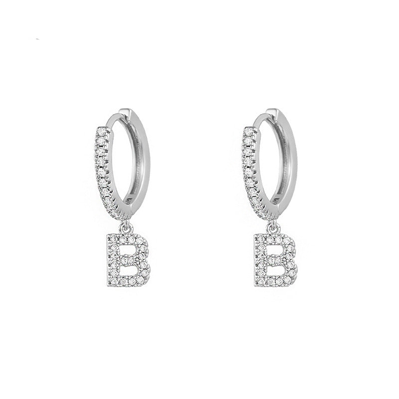 Women's Korean Style Small Earrings Half Circle